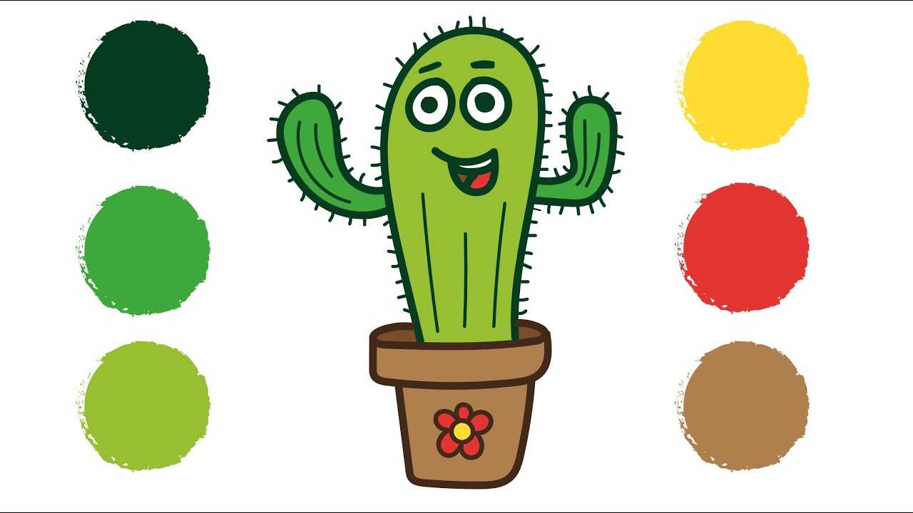 Как нарисовать кактус карандашом поэтапно для детей и начинающих? как легко нарисовать кактус в пустыне и горшке?