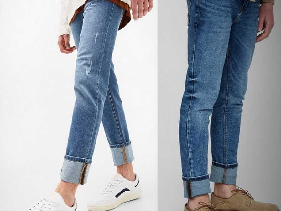 Идеи как делать подвороты на широких джинсах