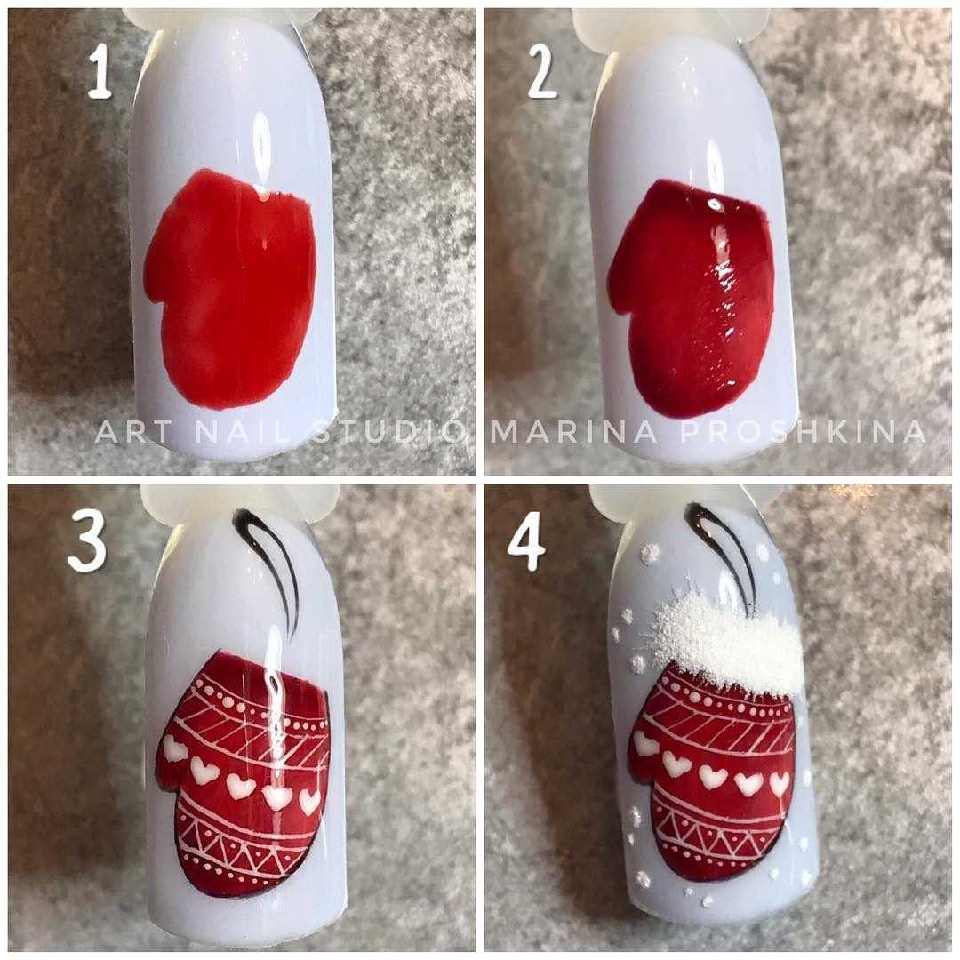Рисуем снежинки на ногтях — идеальный зимний маникюр
