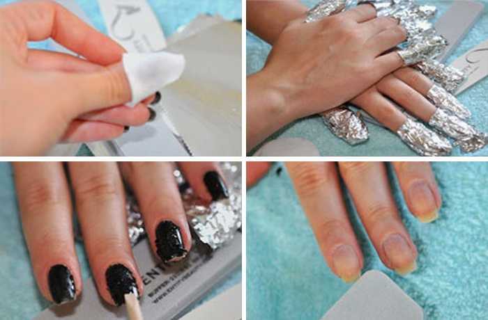 Как снять гель-лака в домашних условиях с натуральных и нарощенных ногтей: жидкостью, пилочкой, фрезером. интересные приспособления и противопоказания