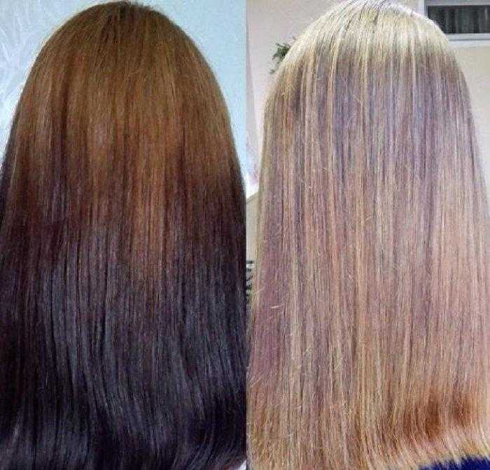 Реальный цвет волос после краски