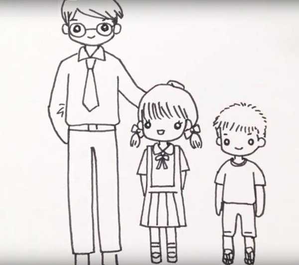 Как нарисовать семью (140 картинок): учим ребенка рисовать на тему "моя семья"