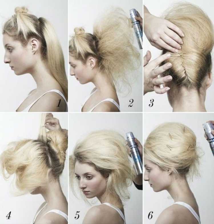 Прическа с бубликом: 100 фото красивых идей на разную длину волос