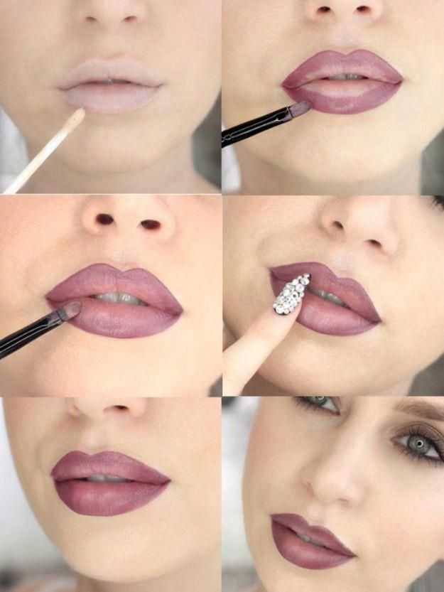 Как визуально увеличить губы с помощью макияжа