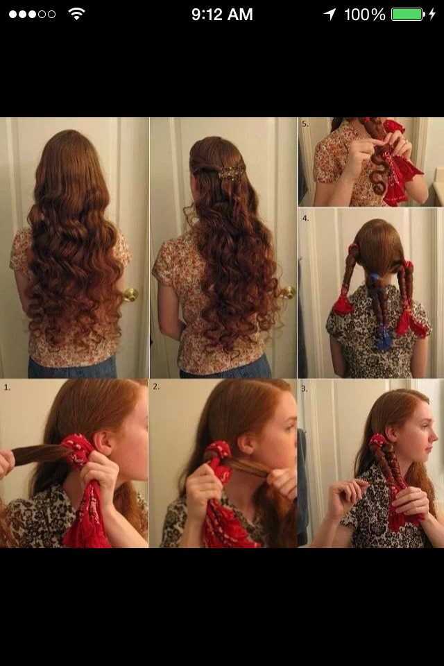 Как накручивать волосы на косынку