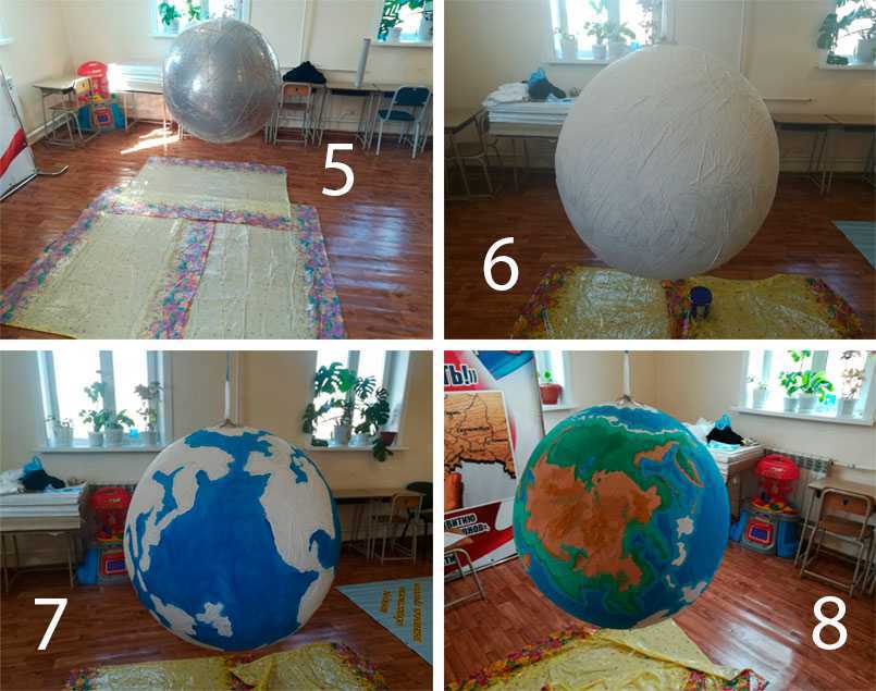Как сделать настоящий глобус из бумаги и красок: подготовительные мероприятия, процесс формирования