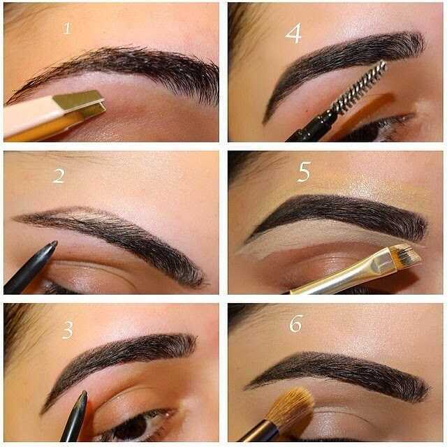 Как нарисовать брови карандашом