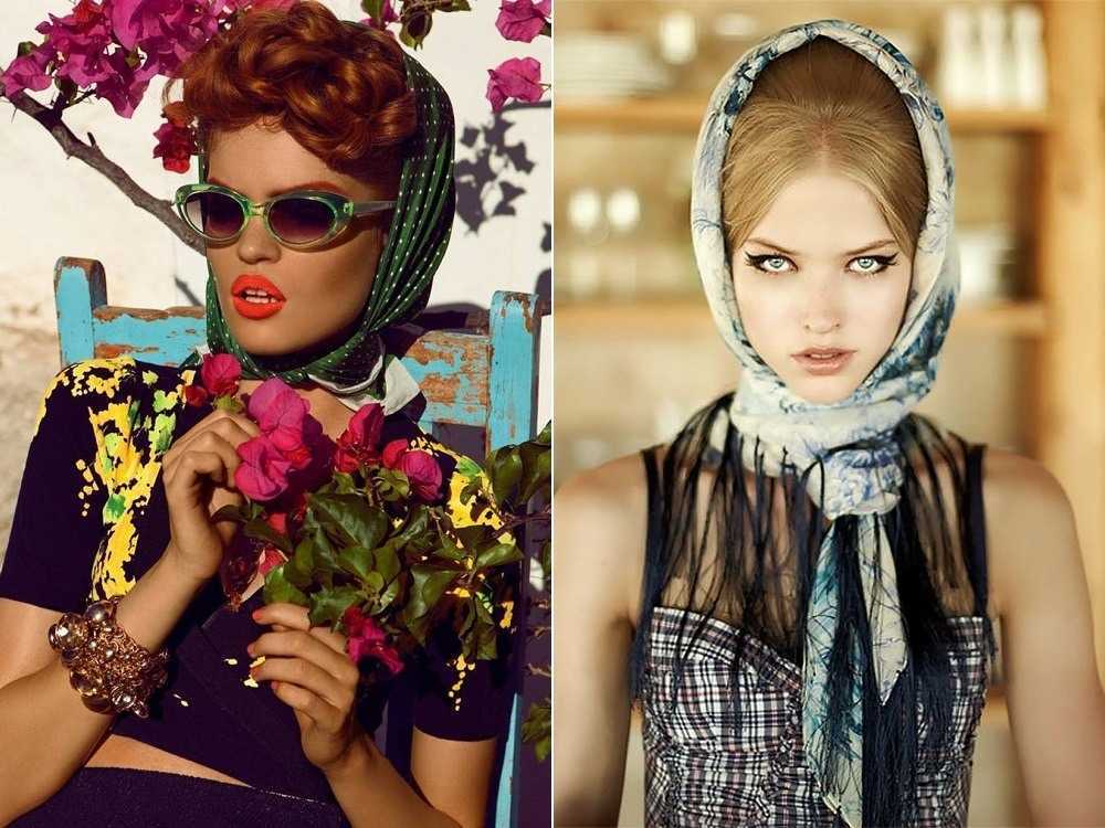 Как модно завязывать платок на голову