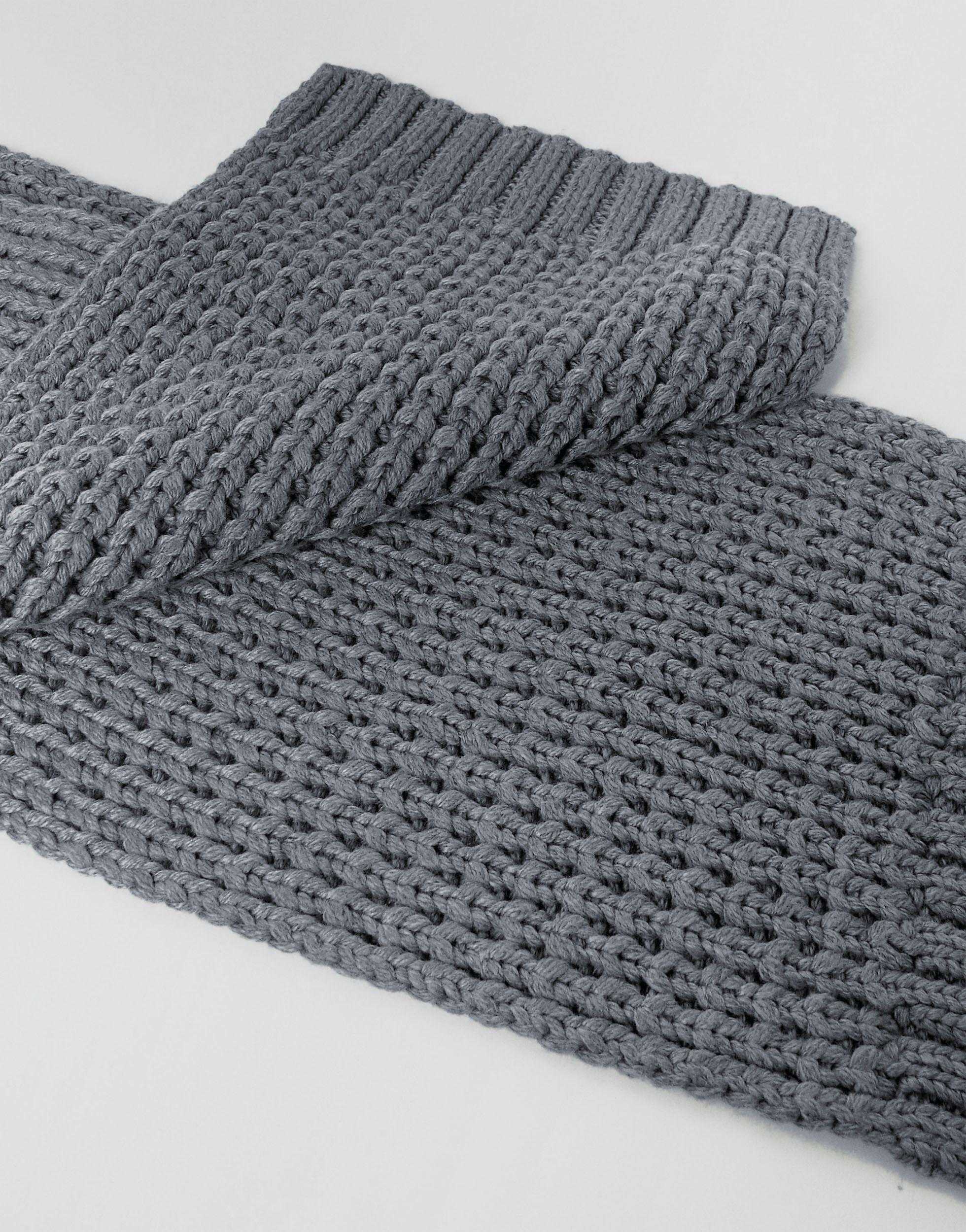 Мужской вязаный шарф: узоры спицами, описание и схемы