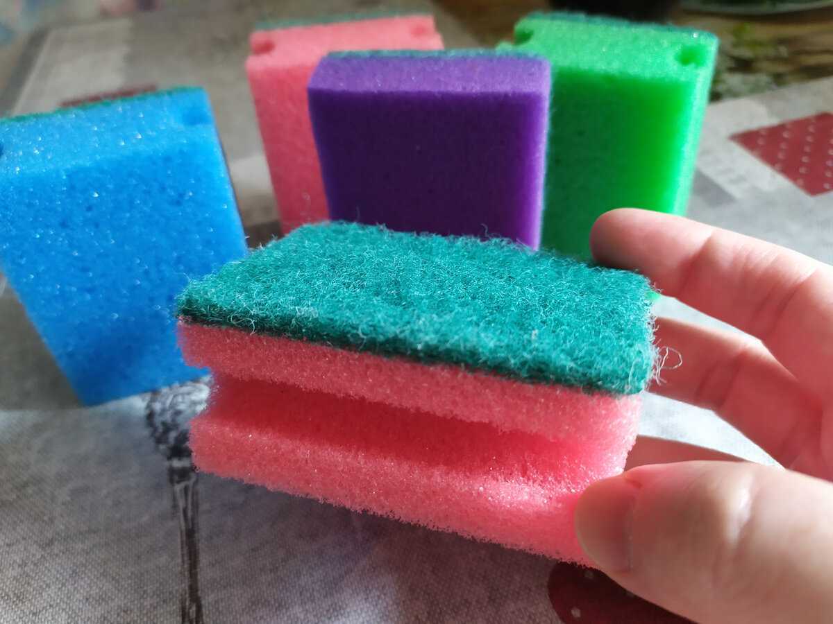 Как по цвету губки для мытья посуды узнать, для чего именно она предназначена