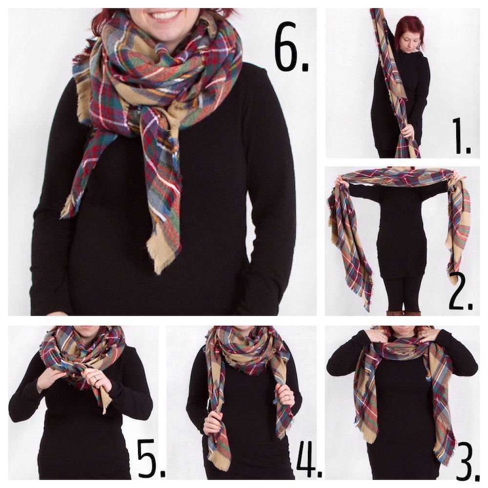 Как красиво завязать шарф платок