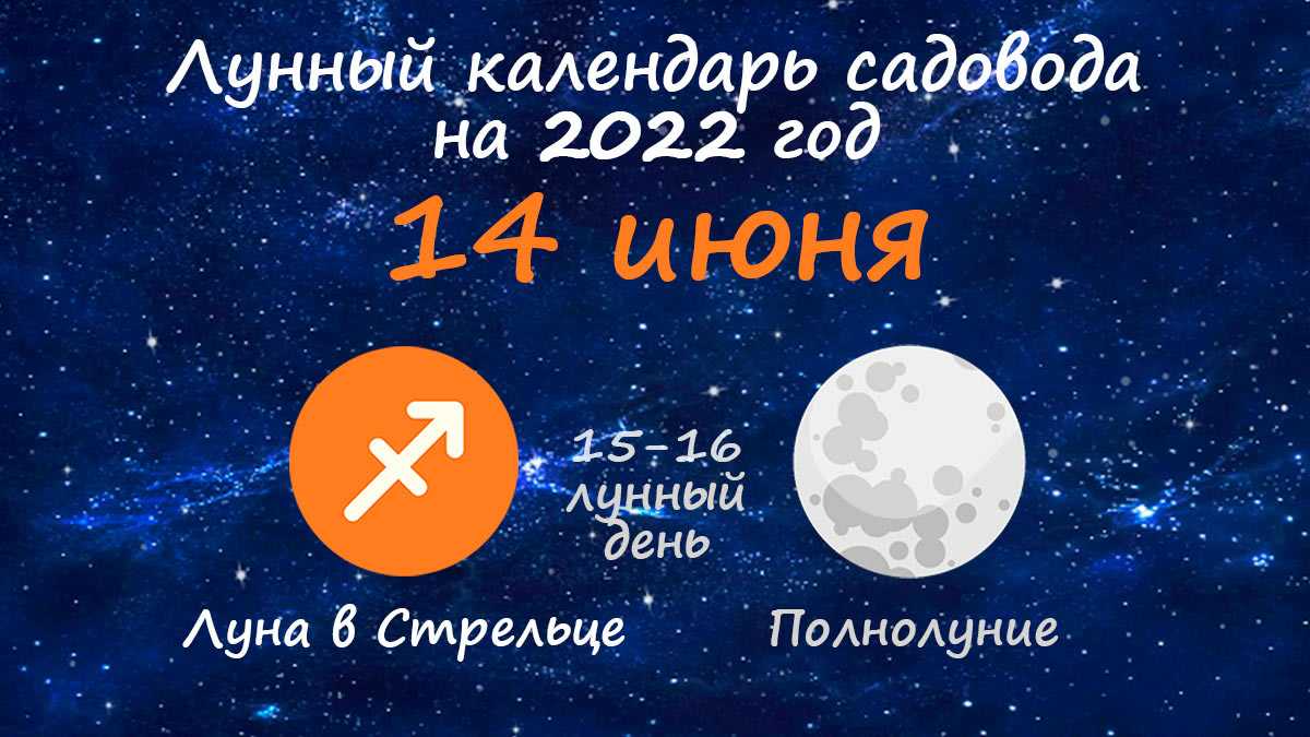 Лунный календарь на июнь 2022 года