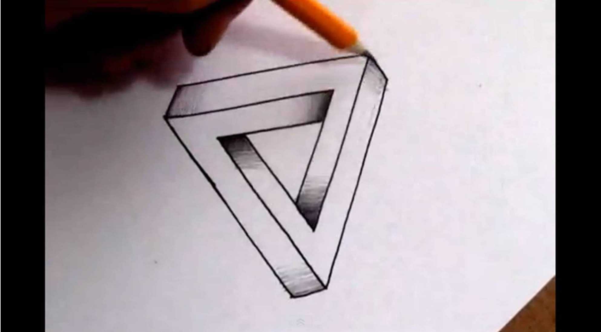 3д рисунки карандашом для срисовки