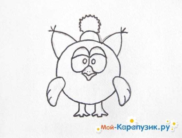 Легкие рисунки карандашом смешарики