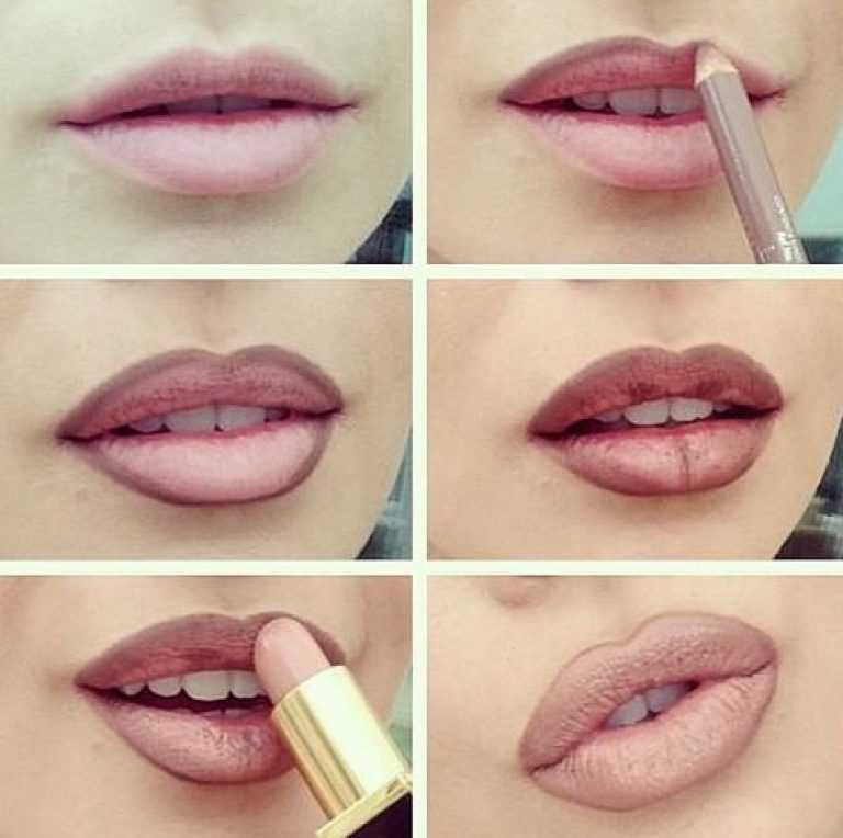 Способы, как визуально увеличить губы с помощью макияжа