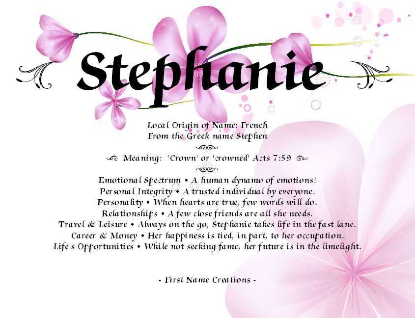 Стефания: значение и происхождение имени, характер и судьба девочки