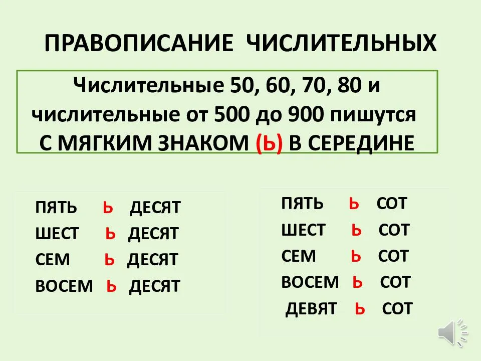 Мягкий знак – правила употребления в русском языке