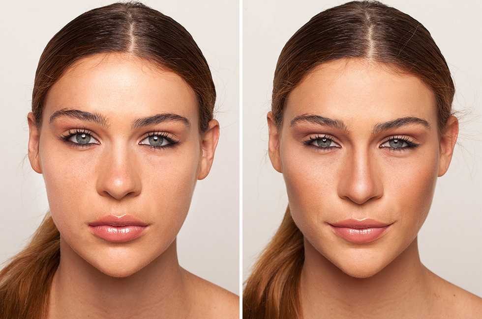 Скульптурирование лица массажем фото до и после