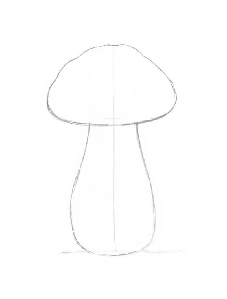 Нарисовать гриб