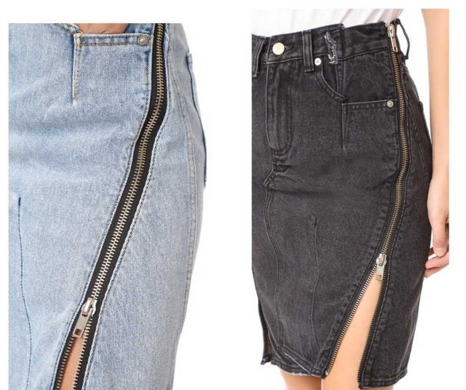 Как переделать из джинсов юбку