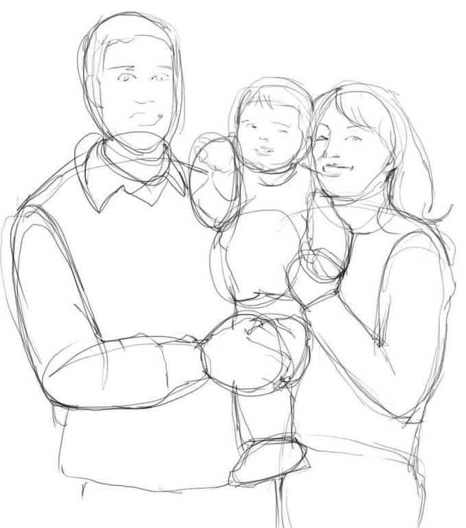 Как нарисовать семью: пошаговая инструкция как сделать рисунок семьи