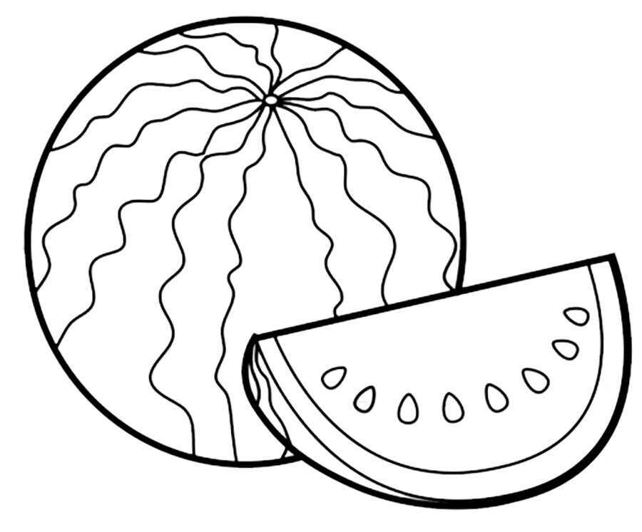 Как рисовать арбуз картинка