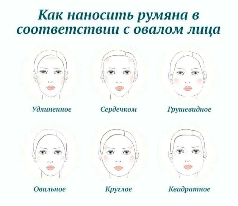 Как правильно наносить румяна на лицо пошагово - фото и видео