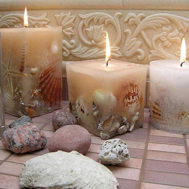 Декоративные свечи своими руками: учимся создавать красоту | крестик