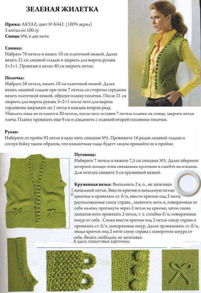 Безрукавки со схемами