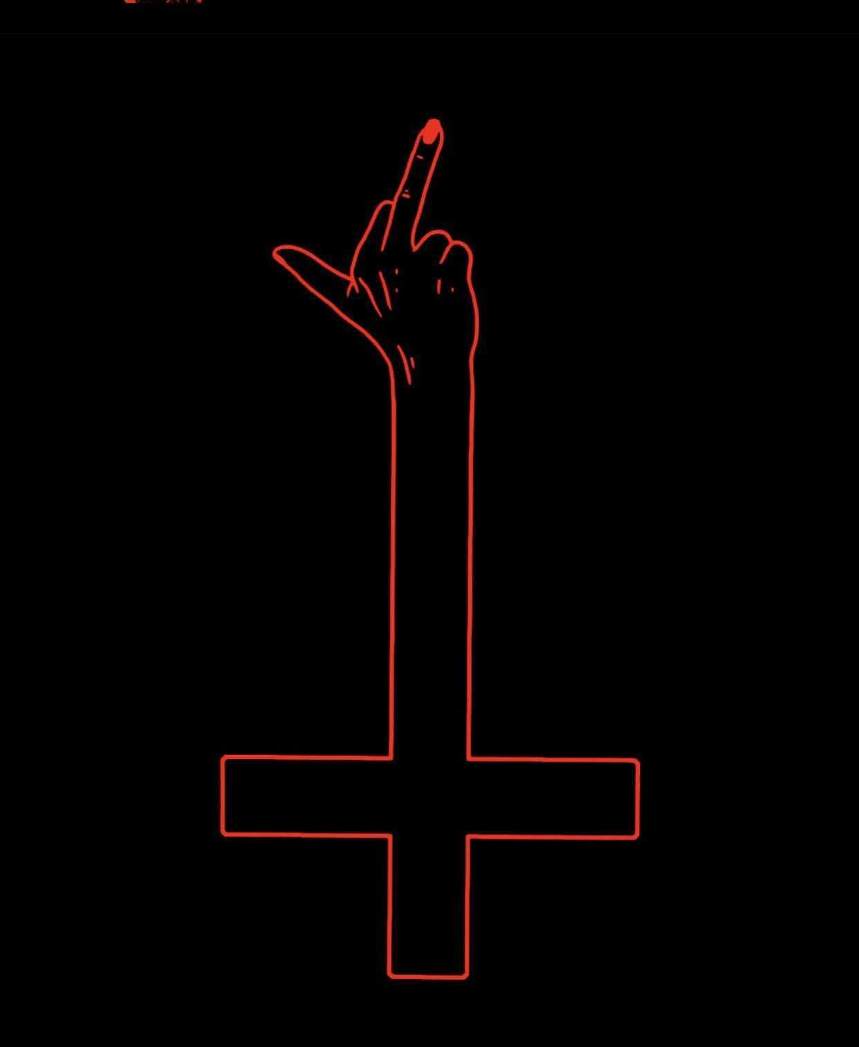 Символ сатанизма перевернутый крест