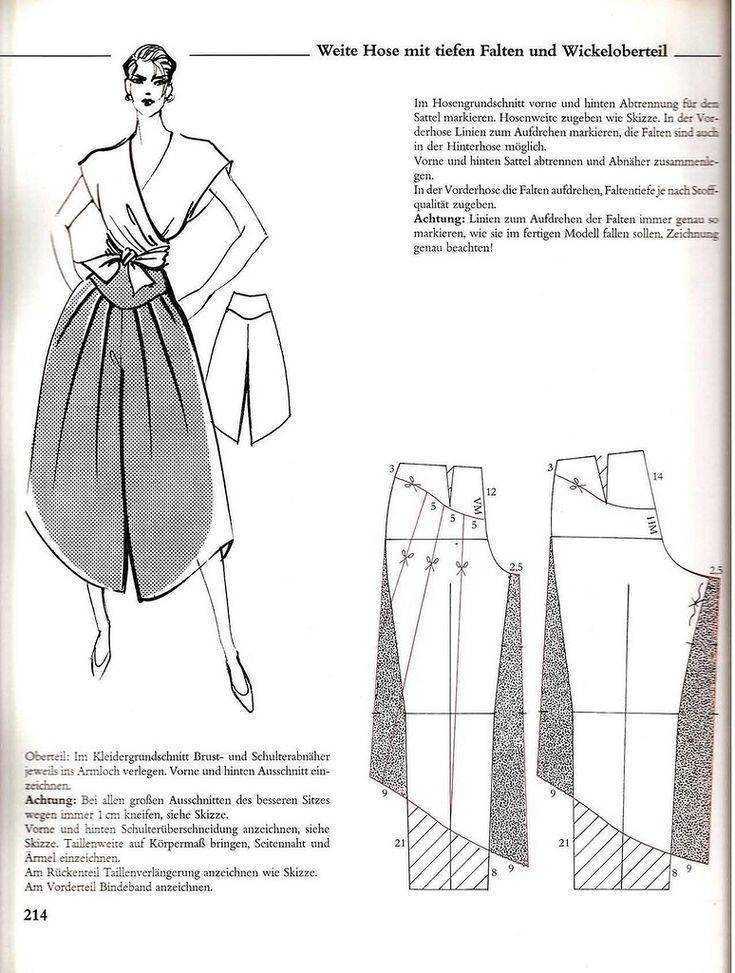 Брюки-юбка с запахом: выкройка для полных и худых; подбор фасона, украшений и сочетаний цвета штанов