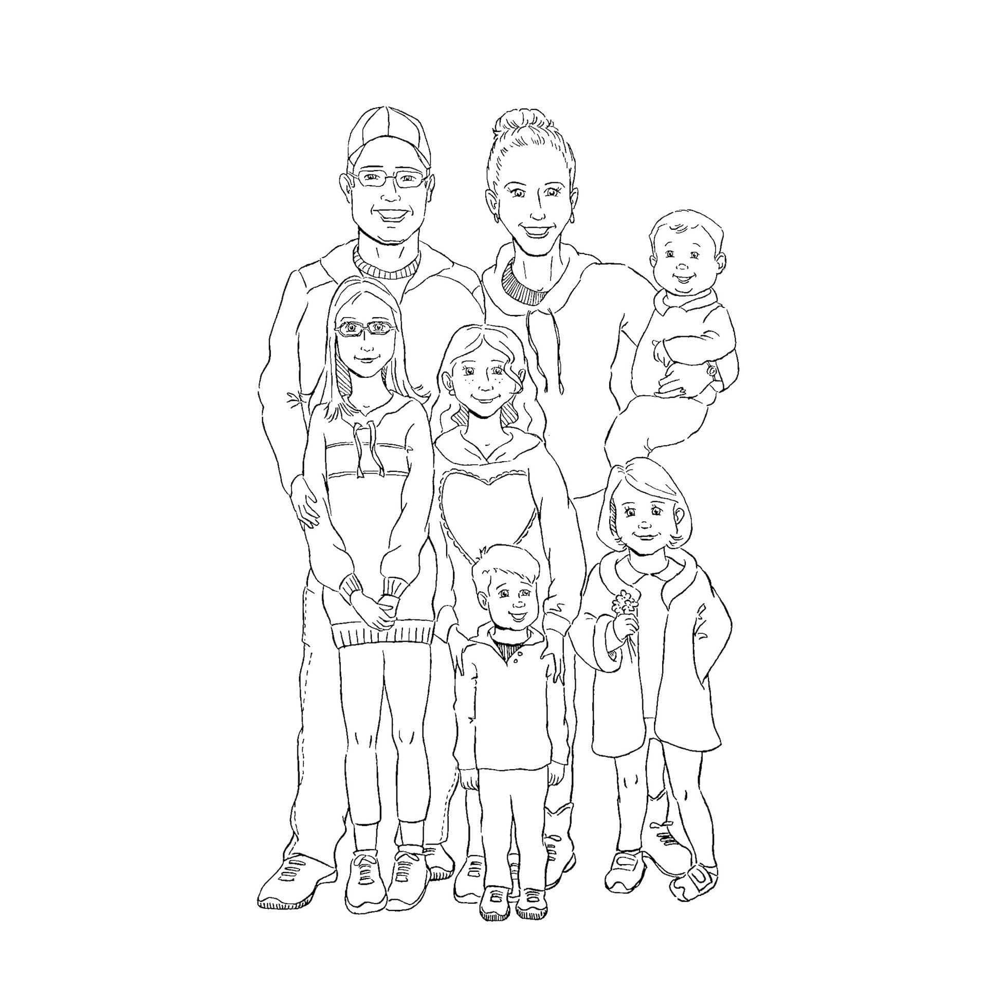 ✅ как нарисовать для папы рисунок карандашом. поэтапное видео по мастер-классу рисования семьи с мамой, папой и дочкой - mariya-timohina.ru