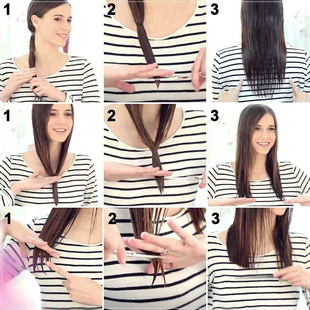 Как подстричь волосы самой себе ножницами: ровно и правильно