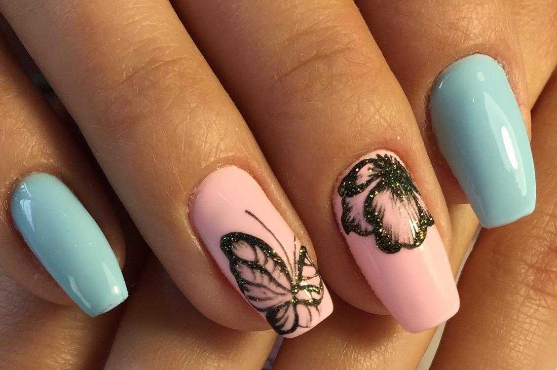 Дизайн ногтей с бабочками фото новинки