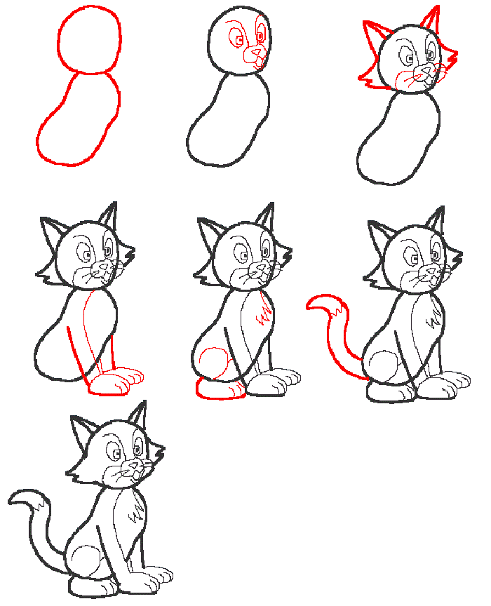 Как нарисовать кота за 5 минут