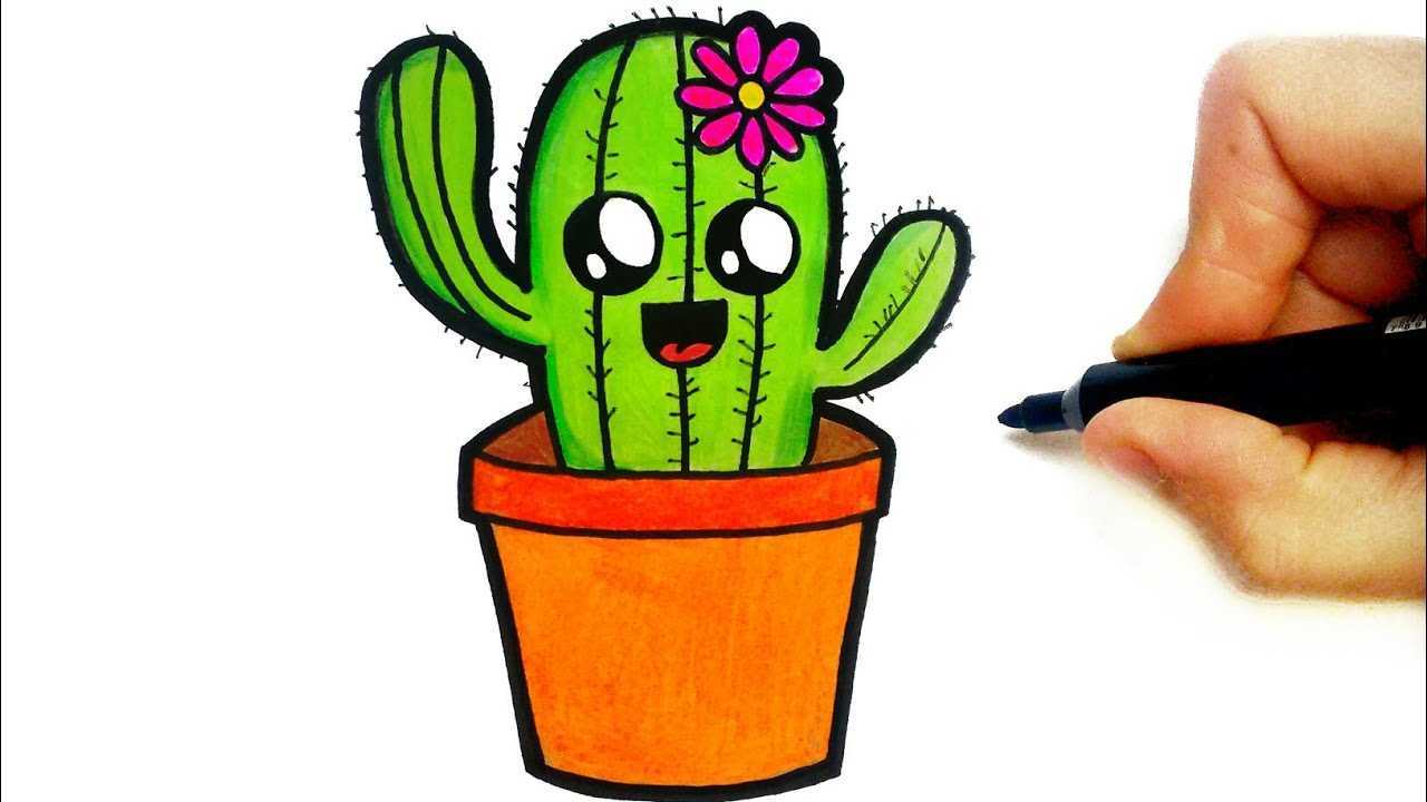 ᐉ как нарисовать кактус поэтапно для детей - godacha.ru